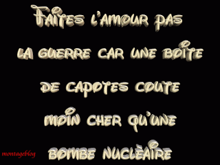 faite l amour po la guerre